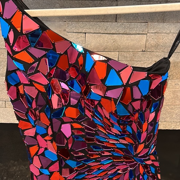 Sherri Hill Shoulder Mirror Dress Size 0 - Picture 5 of 7